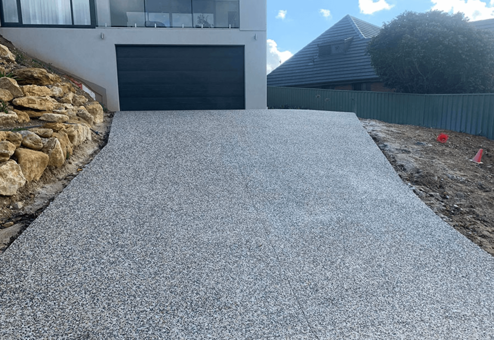 concrete driveway