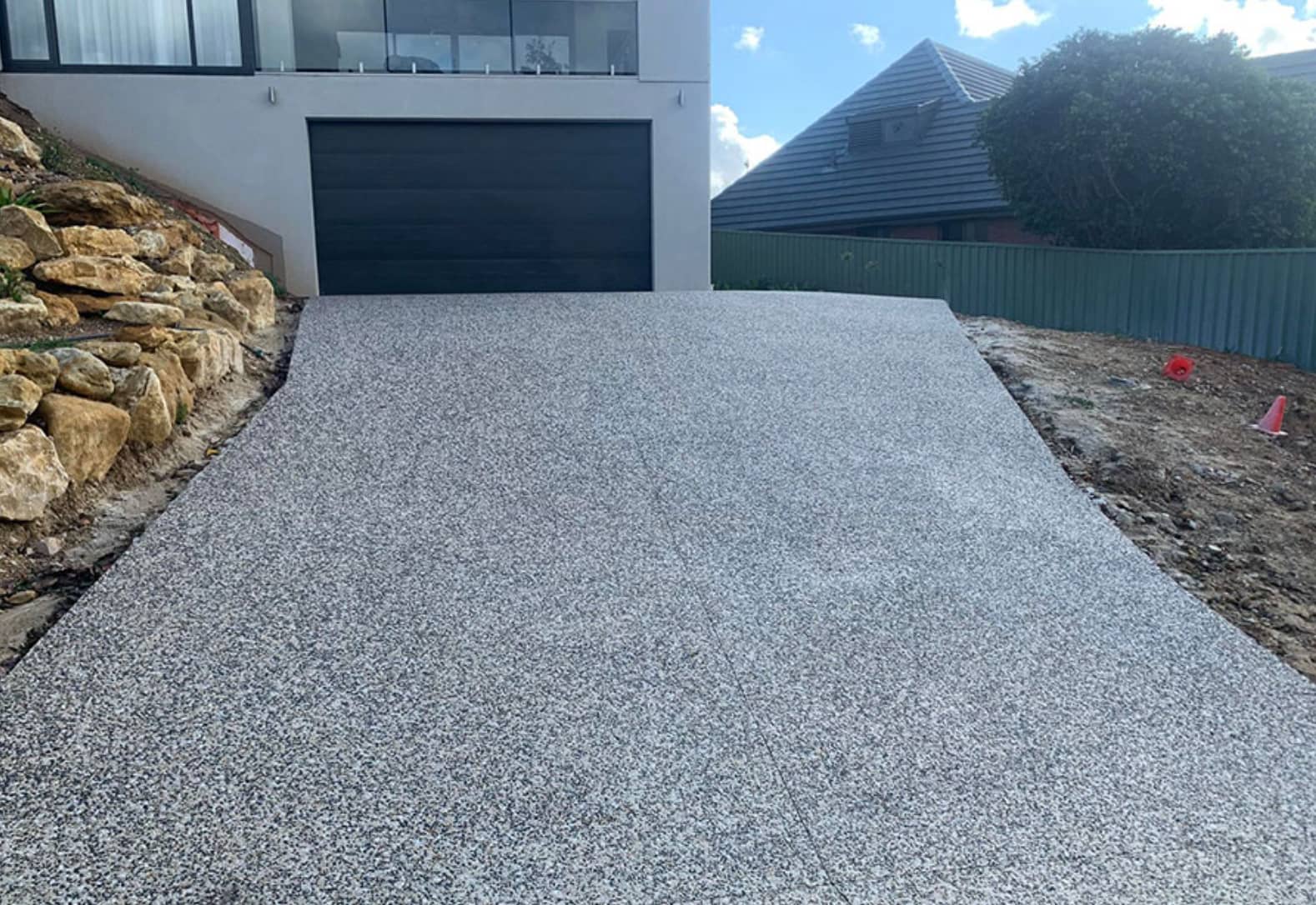 concrete driveway