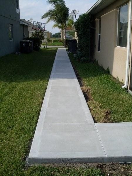Simple yet much needed concrete footpaths to navigate around your home in central coast