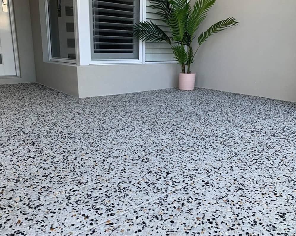 a concrete driveway that has been completed in Cairns.